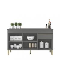 Balcão 3 Portas 1 Gaveta 150cm com tampo Line Kits Paraná - 2