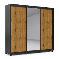 Guarda Roupa Casal com Espelho 3 Portas Flex 4 Gavetas Royale Gelius - 2