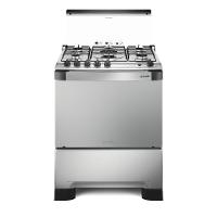 Fogão 5 Bocas Mueller Decorato G3 Tripla Chama cor Inox - 1