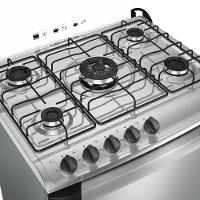 Fogão 5 Bocas Mueller Decorato G3 Tripla Chama cor Inox - 5