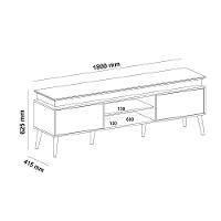 Rack para TV até 75 Polegadas 2 Portas Lumina Artely - 6