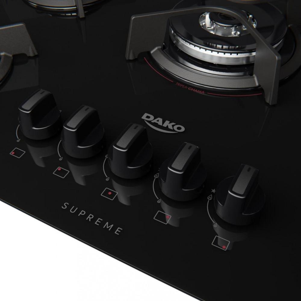 Cooktop Dako Supreme a Gás 5 Bocas Acendimento Automático e Tripla Chama - 3