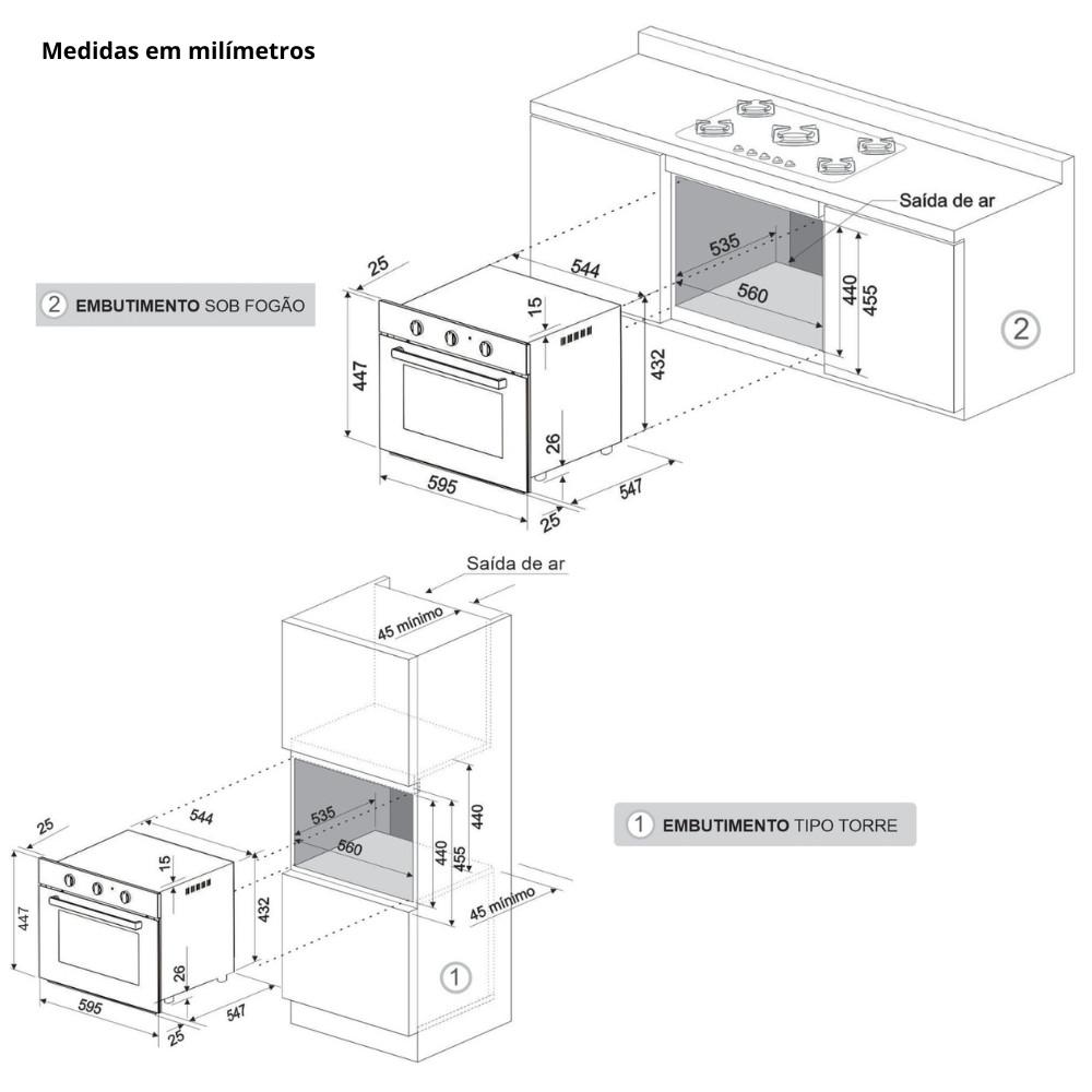 Forno Elétrico de Embutir Fischer Infinity 50L - 4