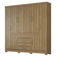 Guarda Roupa Casal 8 Portas 4 Gavetas New Realce Demóbile - 2