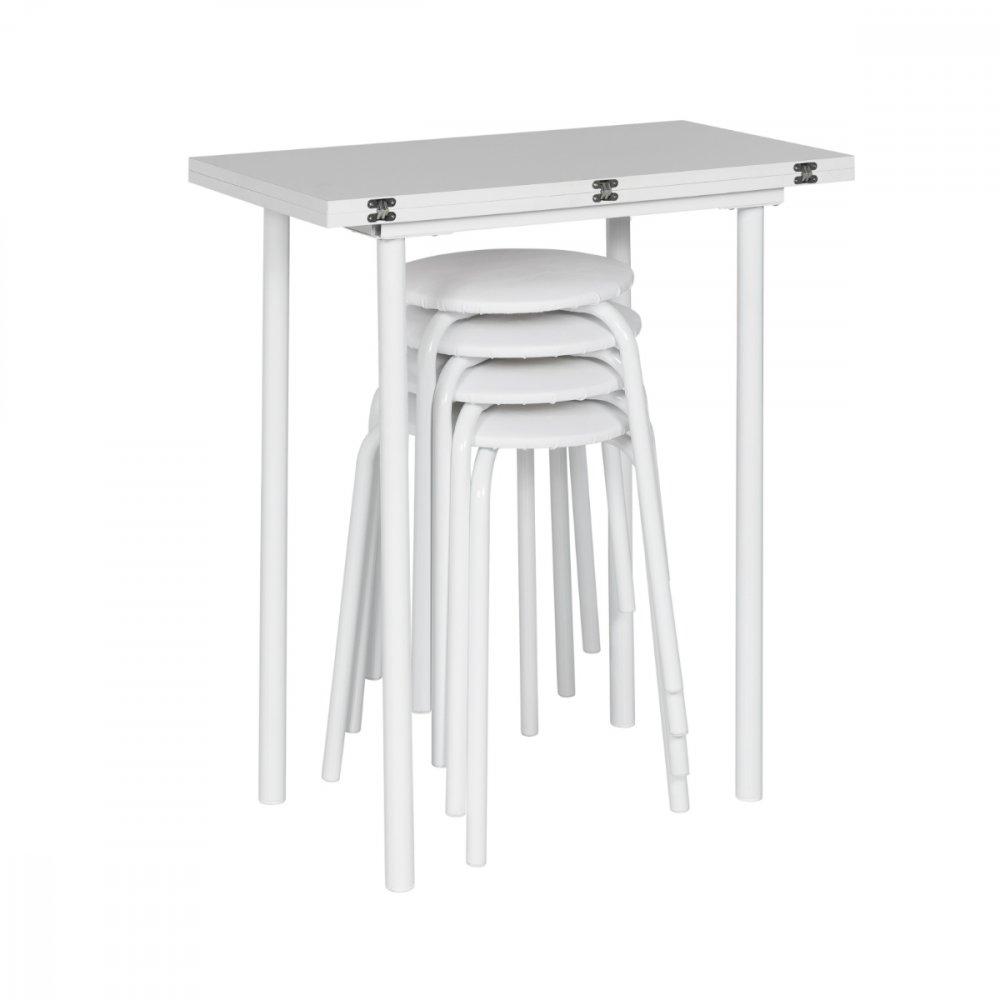 Conjunto de Mesa Dobrável e 4 Banquetas Expert Ciplafe - 2