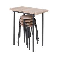 Conjunto de Mesa Dobrável e 4 Banquetas Expert Ciplafe - 2