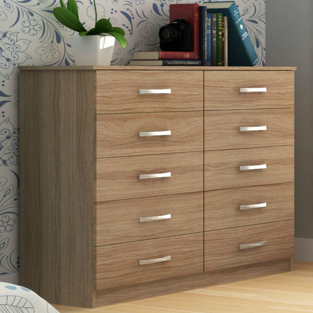 Cômoda 10 Gavetas Austin Evidência Móveis - 1