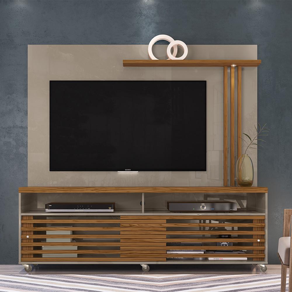 Rack com Painel para TV até 60 Polegadas 2 Portas Fizz Madetec - 1