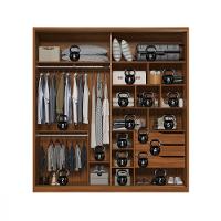 Guarda Roupa Solteiro 2 Portas 1 Porta Espelho Flex Belga II Demartêz