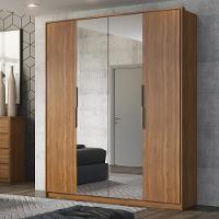 Guarda Roupa Solteiro 4 Portas com 2 Portas com Espelhos Attore Demartêz - 1