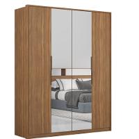 Guarda Roupa Solteiro 4 Portas com 2 Portas com Espelhos Attore Demartêz - 2