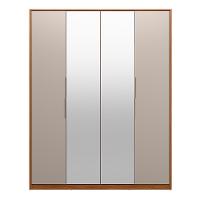 Guarda Roupa Solteiro 4 Portas com 2 Portas com Espelhos Attore Demartêz - 2