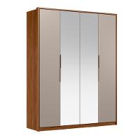 Guarda Roupa Solteiro 4 Portas com 2 Portas com Espelhos Attore Demartêz - 3