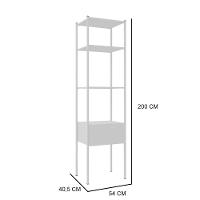 Módulo Closet 1 Gaveta 2 Prateleiras Oxford 540B  Artefamol - 3
