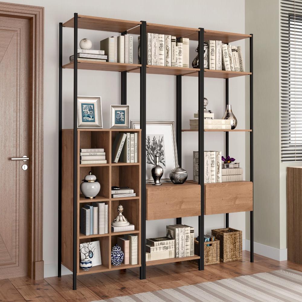 Closet Multiuso 4 Prateleiras 8 Nichos Oxford 540ABC Artefamol - 1