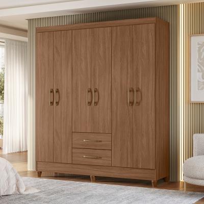 Guarda Roupa Casal 6 Portas 2 Gavetas Panamá Moval
