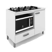 Balcão Cooktop 5 Bocas 1 Porta 1 Gaveta Roma Moveis Sul - 2