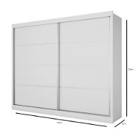 Guarda Roupa Casal 2 Portas 4 Gavetas Verona Plus em MDF Made Marcs - 3