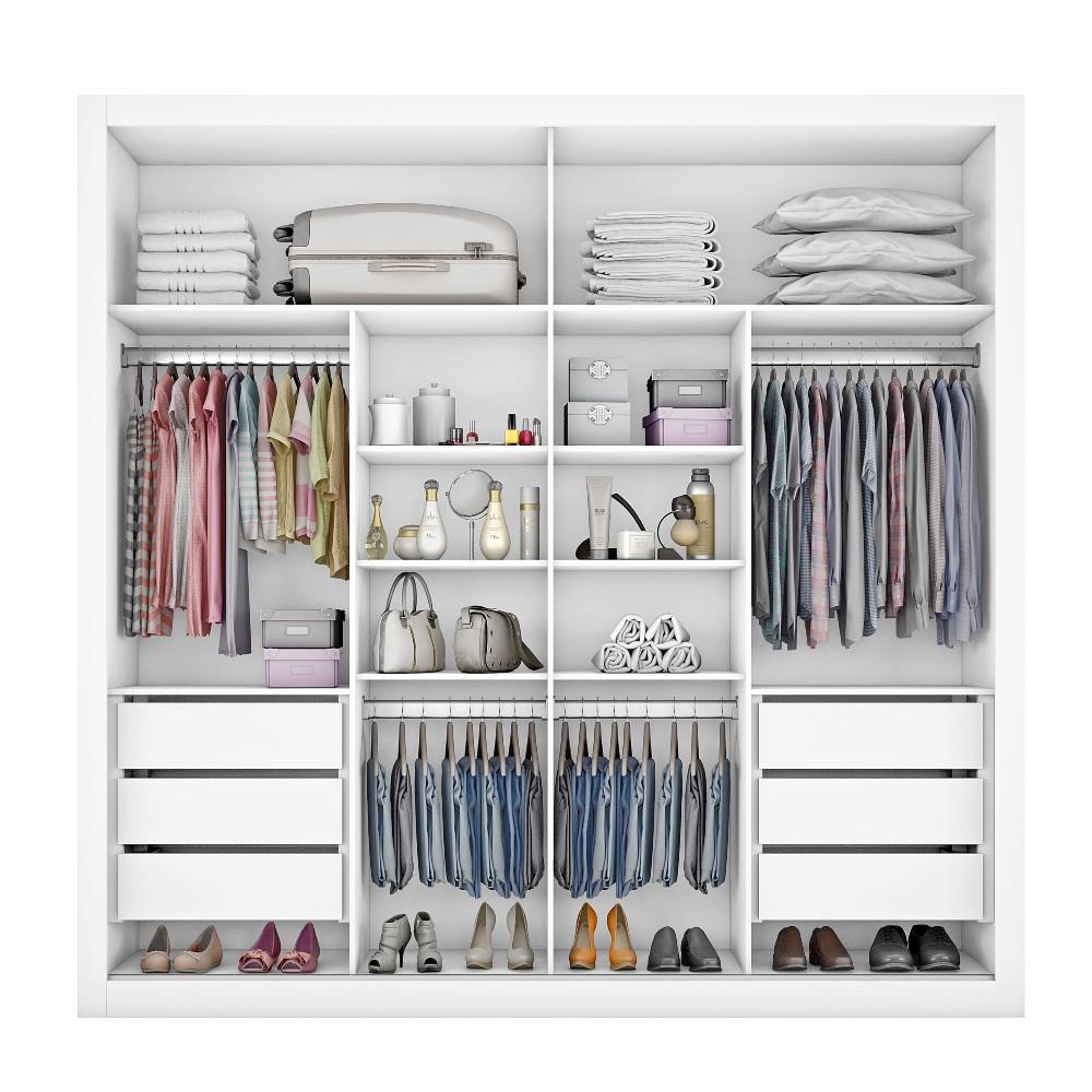 Guarda Roupa Casal 2 Portas 6 Gavetas Sevilha em MDF Made Marcs - 2