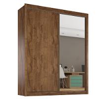 Guarda Roupa Solteiro Espelho 2 Portas 4 Gavetas Zurique Móveis Europa - 2