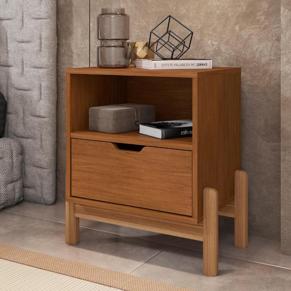 Mesa de Cabeceira 1 Gaveta Antares Casa D - 1