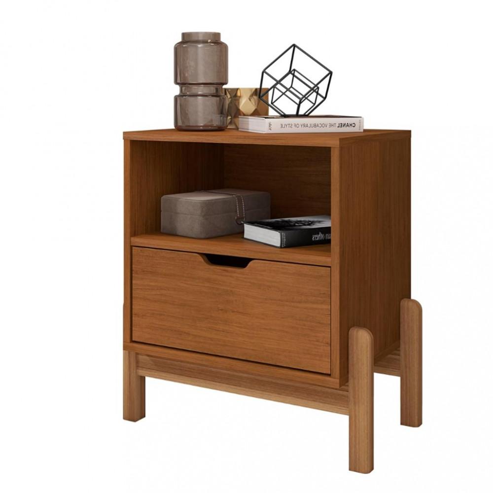 Mesa de Cabeceira 1 Gaveta Antares Casa D - 2