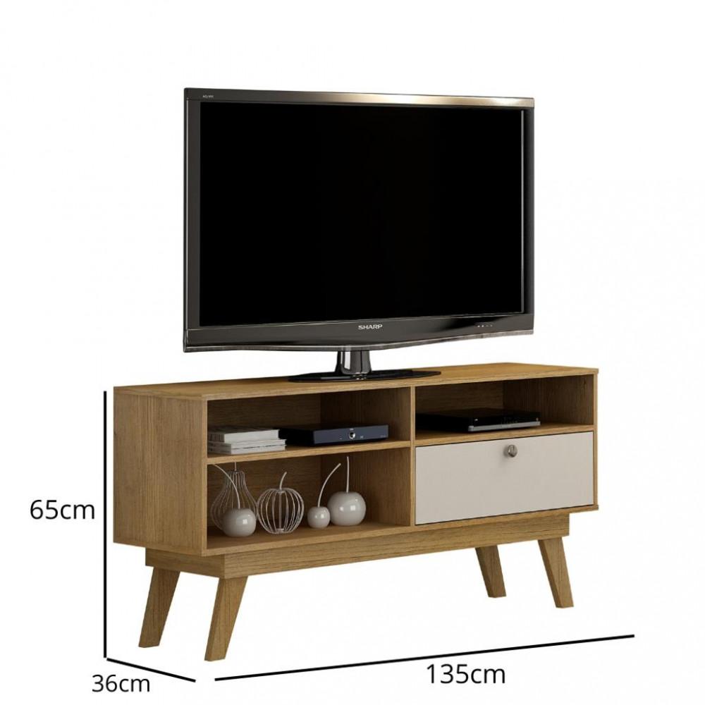 Rack para TV Até 50 Polegadas 1 Porta Houston Valdemoveis - 3