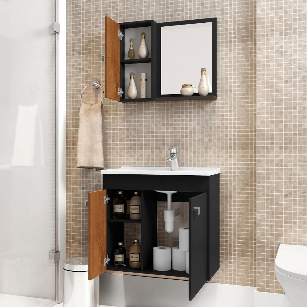 Conjunto Banheiro 3 Portas MDF Munique Bechara - 3