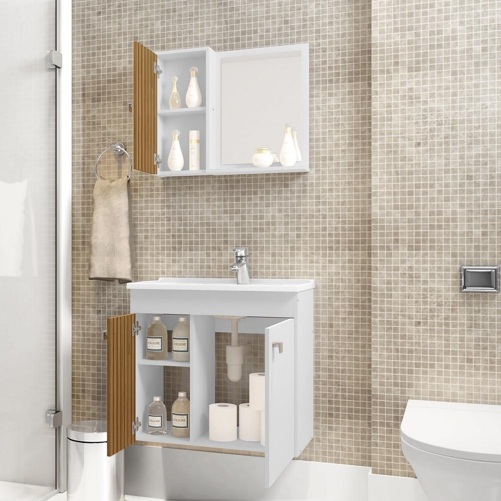 Conjunto Banheiro 3 Portas MDF Munique Bechara - 6