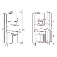 Cozinha Compacta 6 Portas 1 Gaveta Golden Kits Paraná - 4