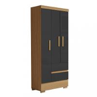 Guarda-Roupa Solteiro 3 Portas 2 Gavetas com Pés Coimbra Aramóveis - 2