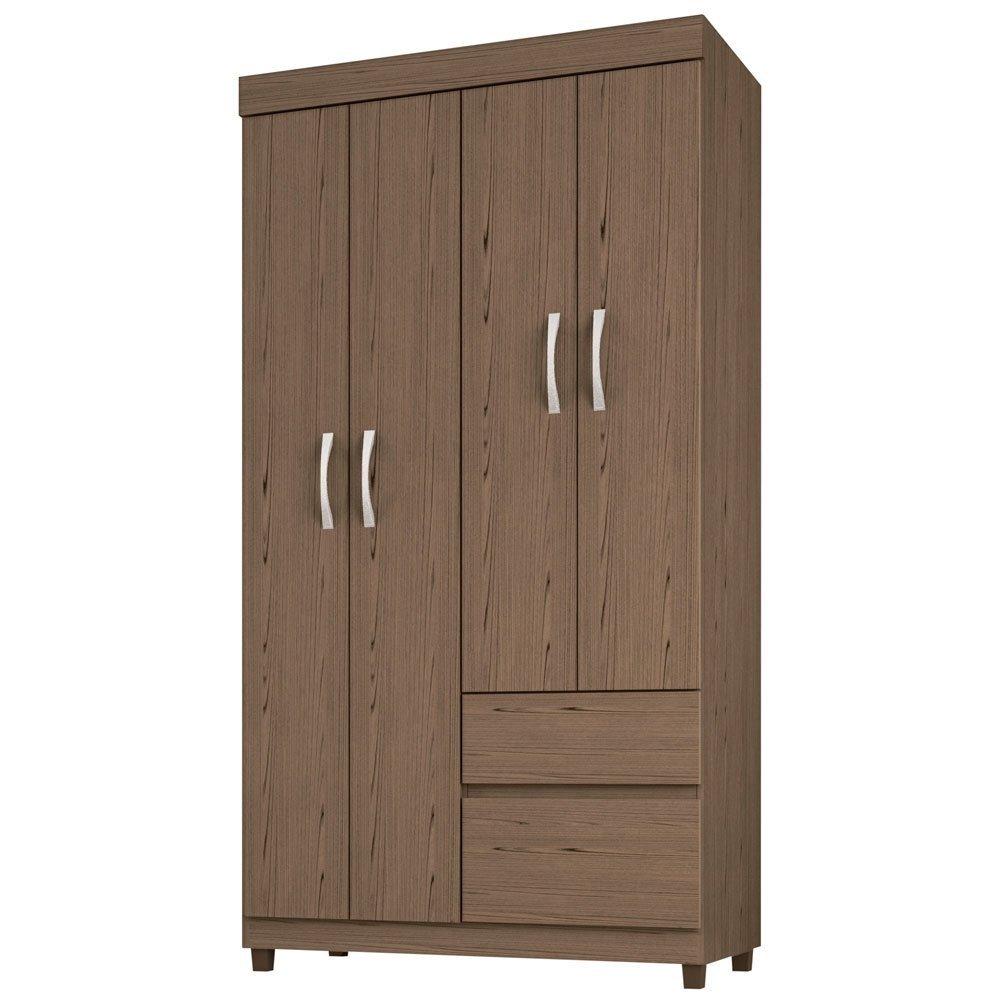 Guarda-Roupa Solteiro Lotus 4 Portas 2 Gavetas Demóbile - 1