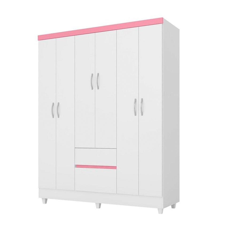 Guarda Roupa Casal 6 Portas 2 Gavetas Flash II Demóbile - 2