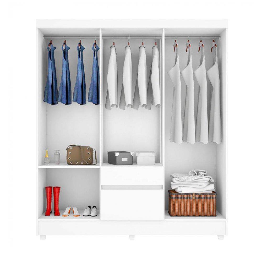 Guarda Roupa Casal 6 Portas 2 Gavetas Flash II Demóbile - 4