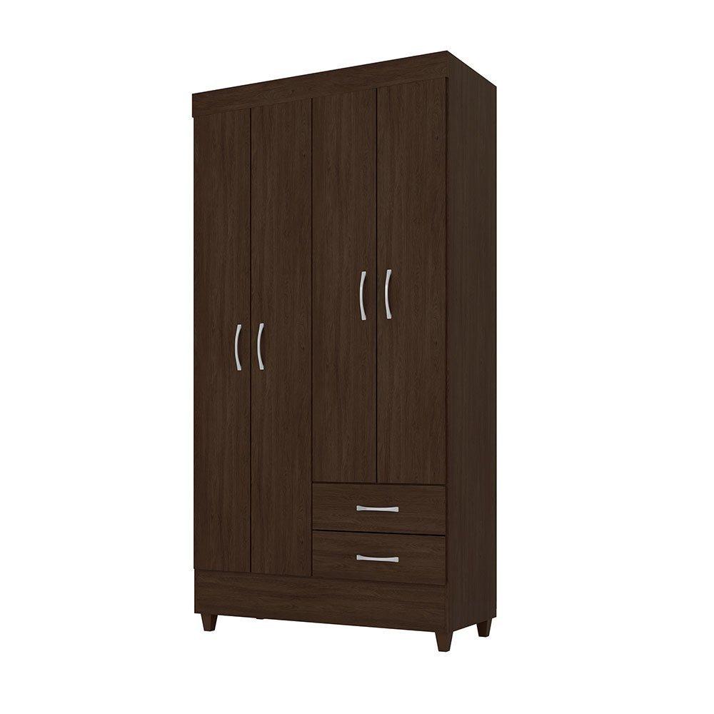 Guarda-Roupa Solteiro Astro 4 Portas 2 Gavetas Demóbile - 1