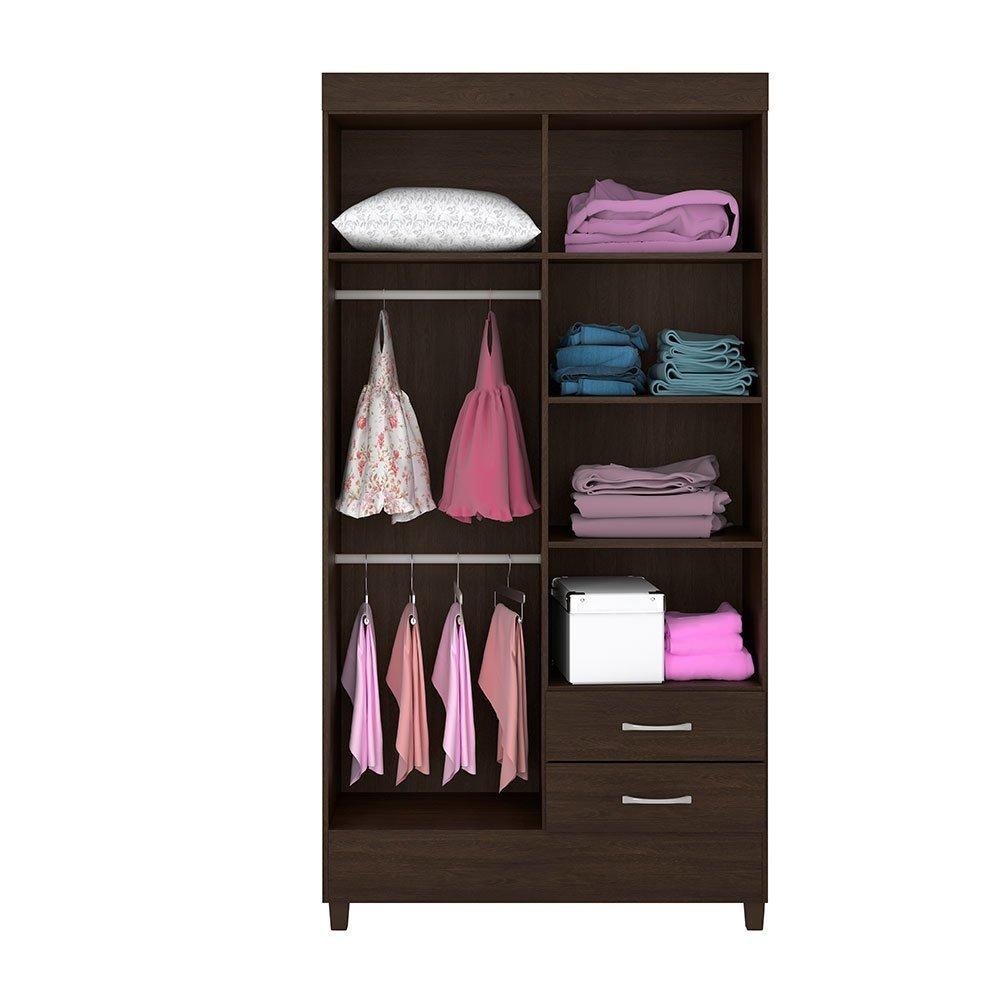 Guarda-Roupa Solteiro Astro 4 Portas 2 Gavetas Demóbile - 2