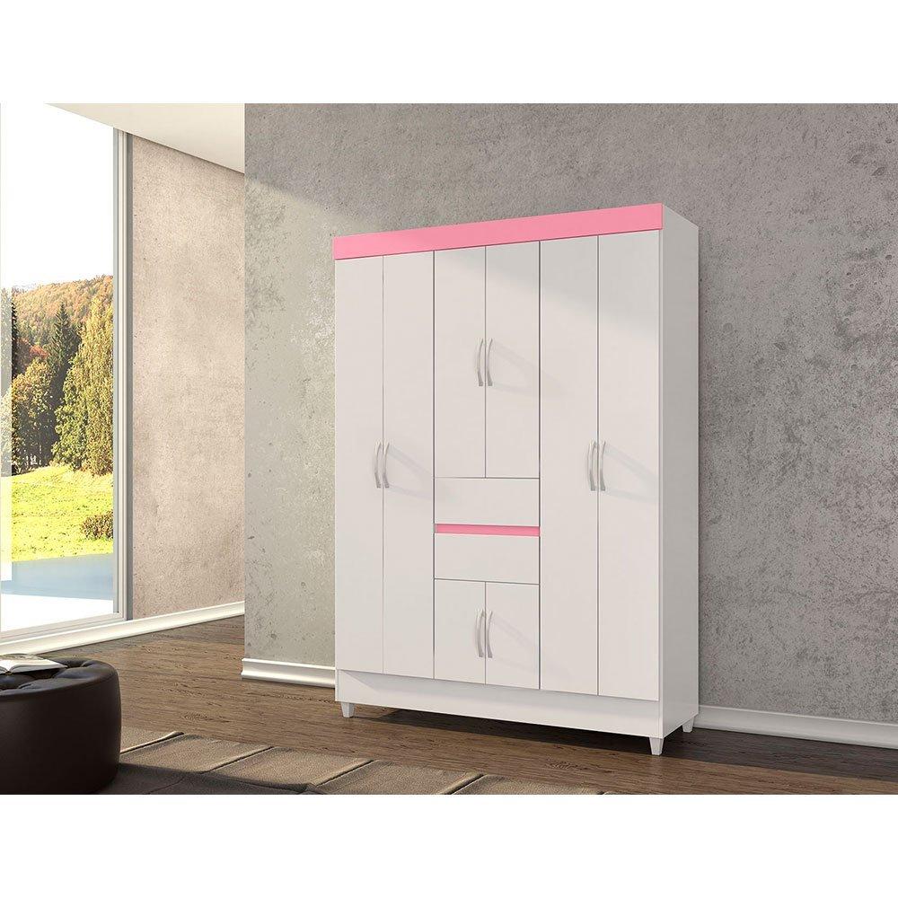 Guarda Roupa Casal 6 Portas 2 Gavetas Ecom II Demóbile - 3