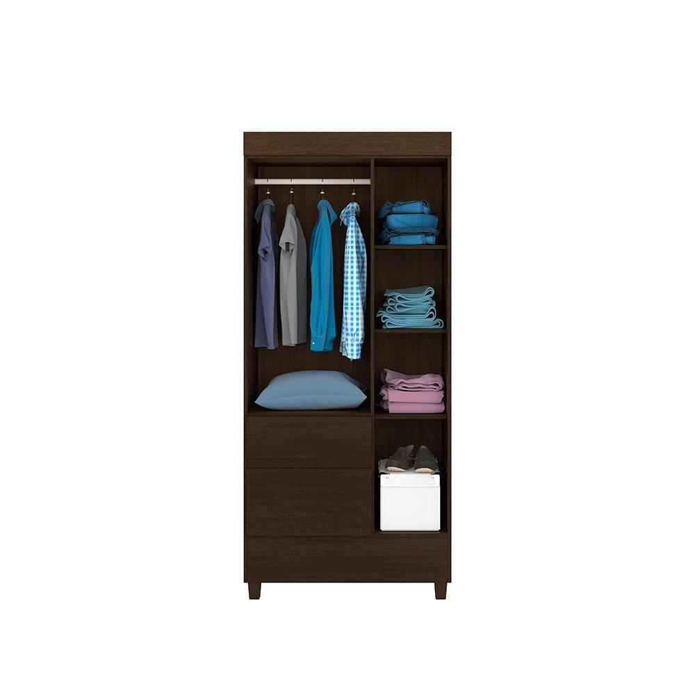 Guarda Roupa Solteiro 3 Portas 2 Gavetas Wind Demóbile - 2