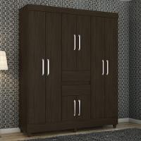 Guarda Roupas Casal 8 Portas  2 Gavetas com Espelho Munique Demóbile - 1