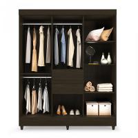 Guarda Roupas Casal 8 Portas  2 Gavetas com Espelho Munique Demóbile - 3