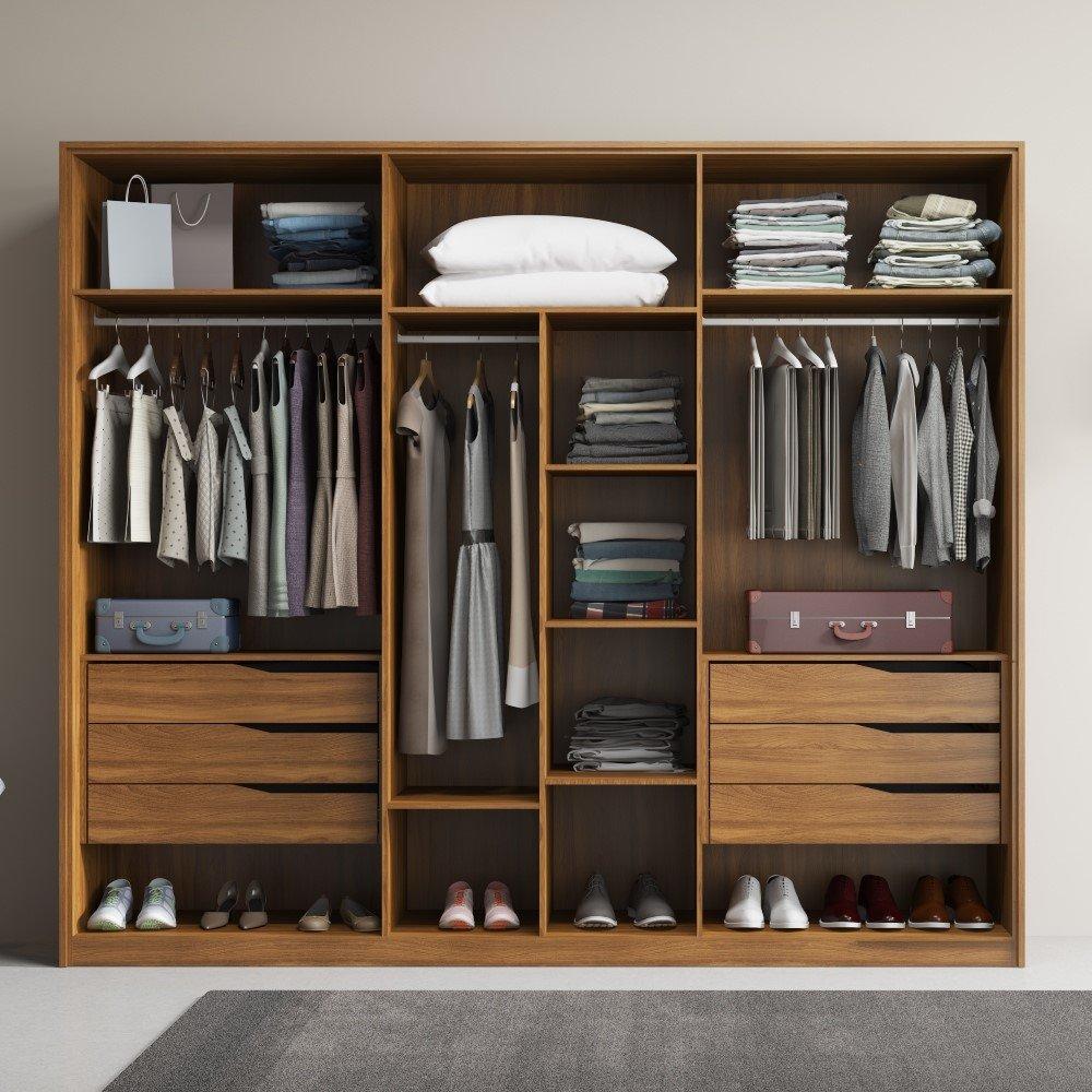 Guarda Roupa Casal 6 Portas 6 Gavetas Atrice Demartêz - 3