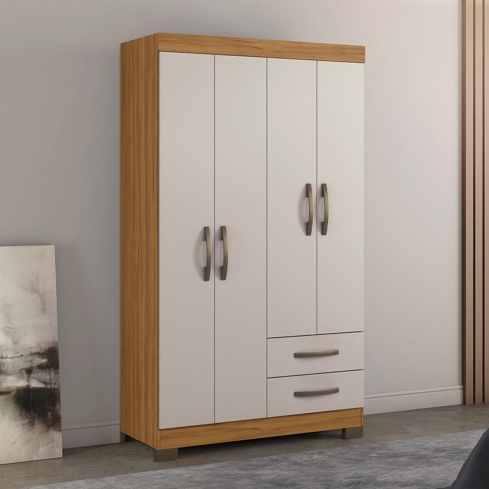 Guarda Roupa Solteiro 4 Portas 2 Gavetas NT5005 Notável Móveis - 1