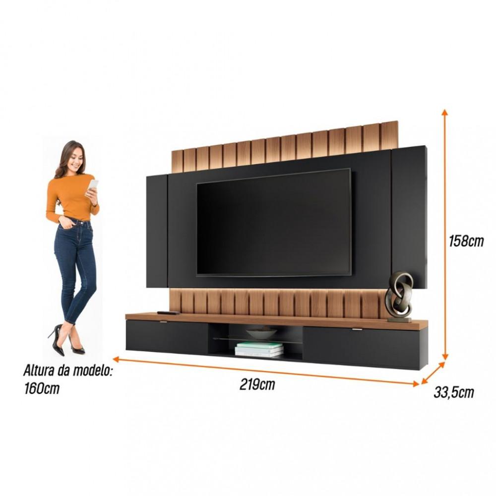 Painel para TV até 70 Polegadas 2 Portas Illusion 2.2 HB Móveis - 3