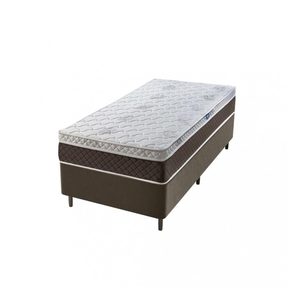 Cama Box Solteiro 88cm Molas Ensacadas 1 Euro Genebra 2CEN Umaflex - 1