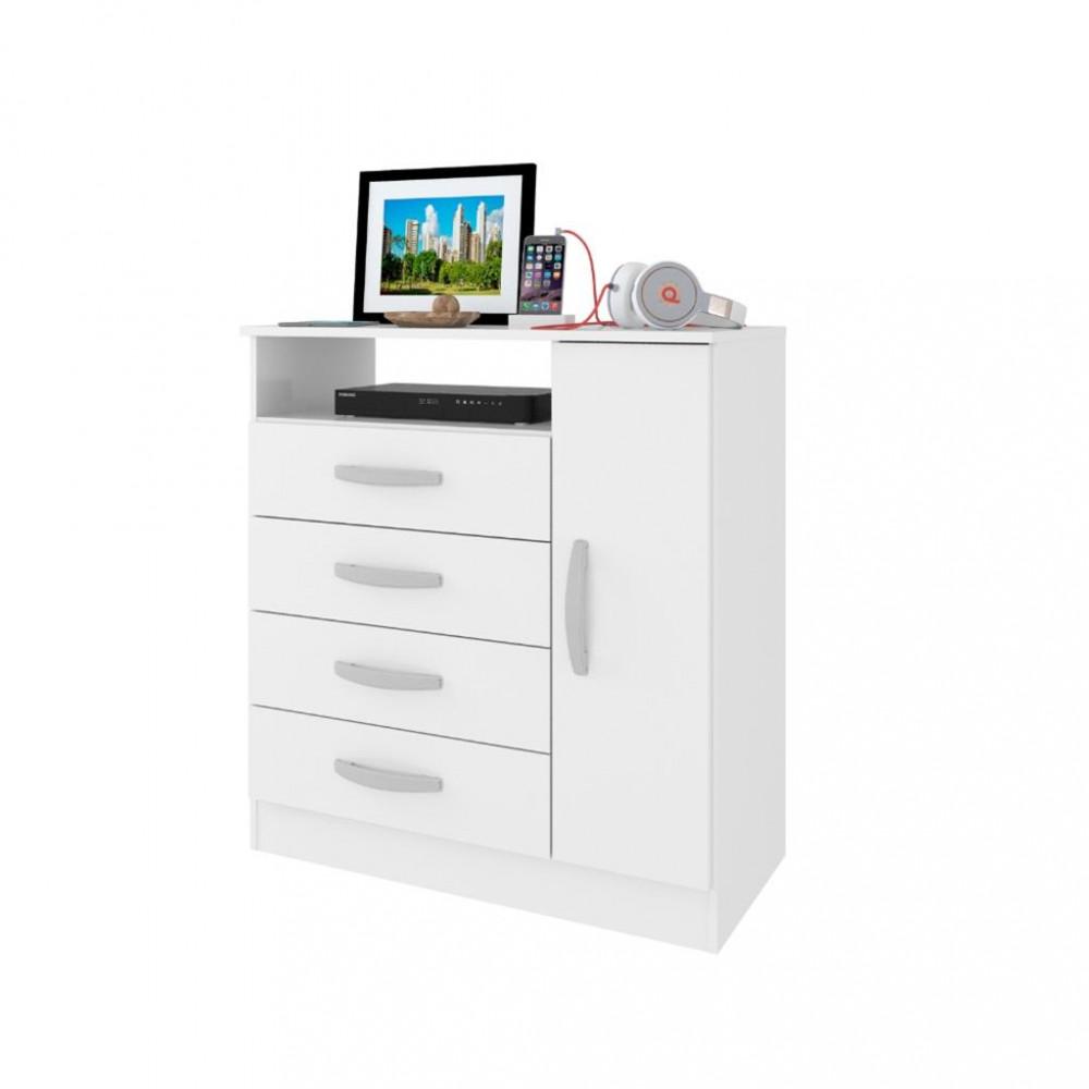 Cômoda 4 Gavetas 1 Porta Delta Atualle - 2