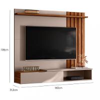 Painel para TV até 70 Polegadas Ripado 1 Porta Vegas Mobler - 2