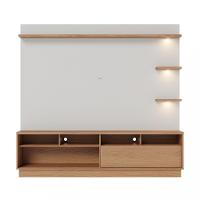 Estante Home para TV até 70 Polegadas 1 Porta 1 Gaveta Led Campeche Colibri - 3