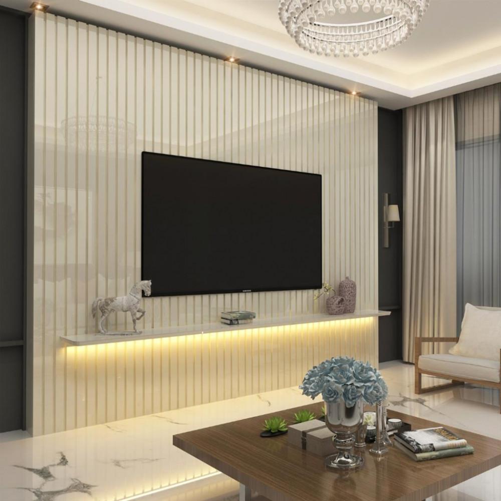Painel para Tv até 85 Polegadas 230cm Ripado Nobre Gelius - 1