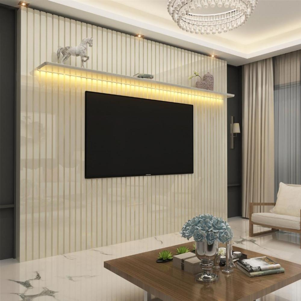 Painel para Tv até 85 Polegadas 230cm Ripado Nobre Gelius - 2