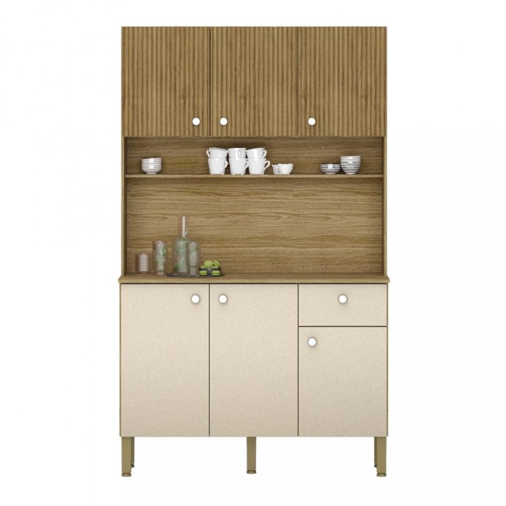 Cozinha Compacta 6 Portas 1 Gaveta Style Kits Paraná - 2